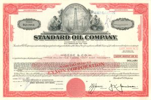 Standard Oil Co. of New Jersey - $4,428,000 Bond